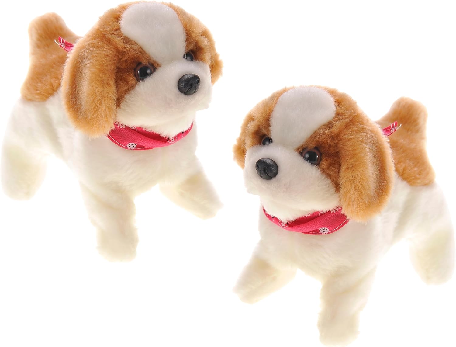 PowerTRC Cute Somersault Little Puppy | Barks, Sits, Walk, and Flips | Pet Toy Dog (2 Packs)