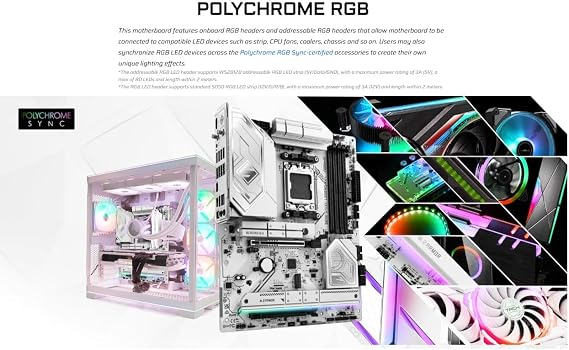 ASRock B850 Steel Legend WiFi AMD AM5 ATX Motherboard, Supports AMD Ryzen 9000/8000/7000 Series Processors, DDR5 8000+ (OC), PCIe 5.0, 2.5G LAN, WiFi 7, 14+2+1 Power Phase