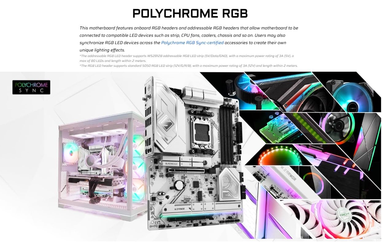 ASRock AMD B850 Steel Legend WiFi 7 Soquetes AM5 Ryzen 9000, 8000