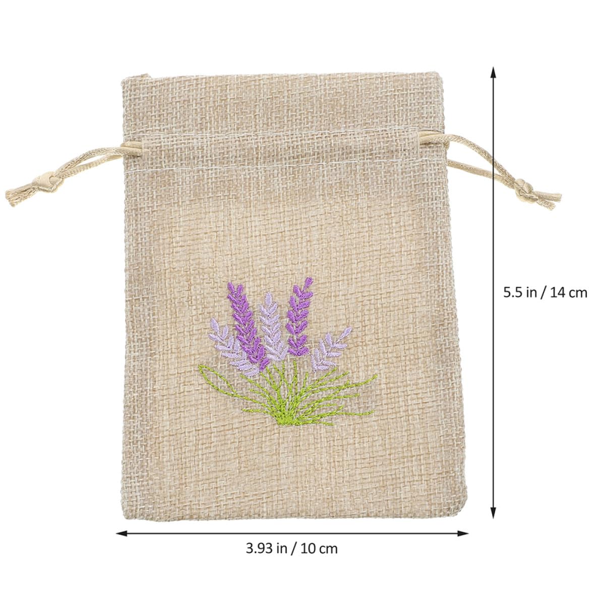 HANABASS 22 Sacchetti in Tela di Juta Chiusura a Coulisse, Sacchetti Profumati alla Lavanda per Gioielli e Piccoli Oggetti, Design Elegante per Casa e Regali
