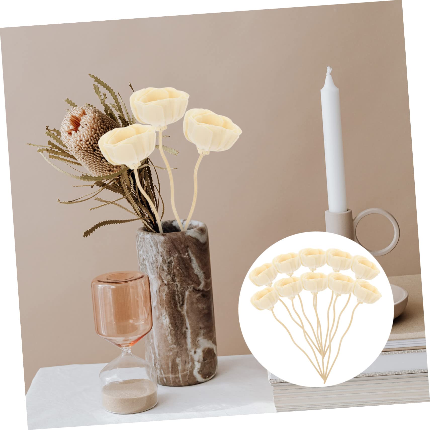 Gatuida 30stücke Aromadiffuser-stäbchen Rattan Ersetzbare Duftstäbchen Für Ätherische Öle Für Zuhause Büro Yoga-räume Und Wellnessbereiche
