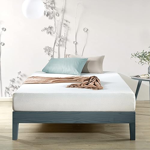 Zinus Colchón de espuma viscoelástica Green Tea Fresca de 10 pulgadas, certificado CertiPUR-US, cama en una caja, alivio de presión, fabricado en