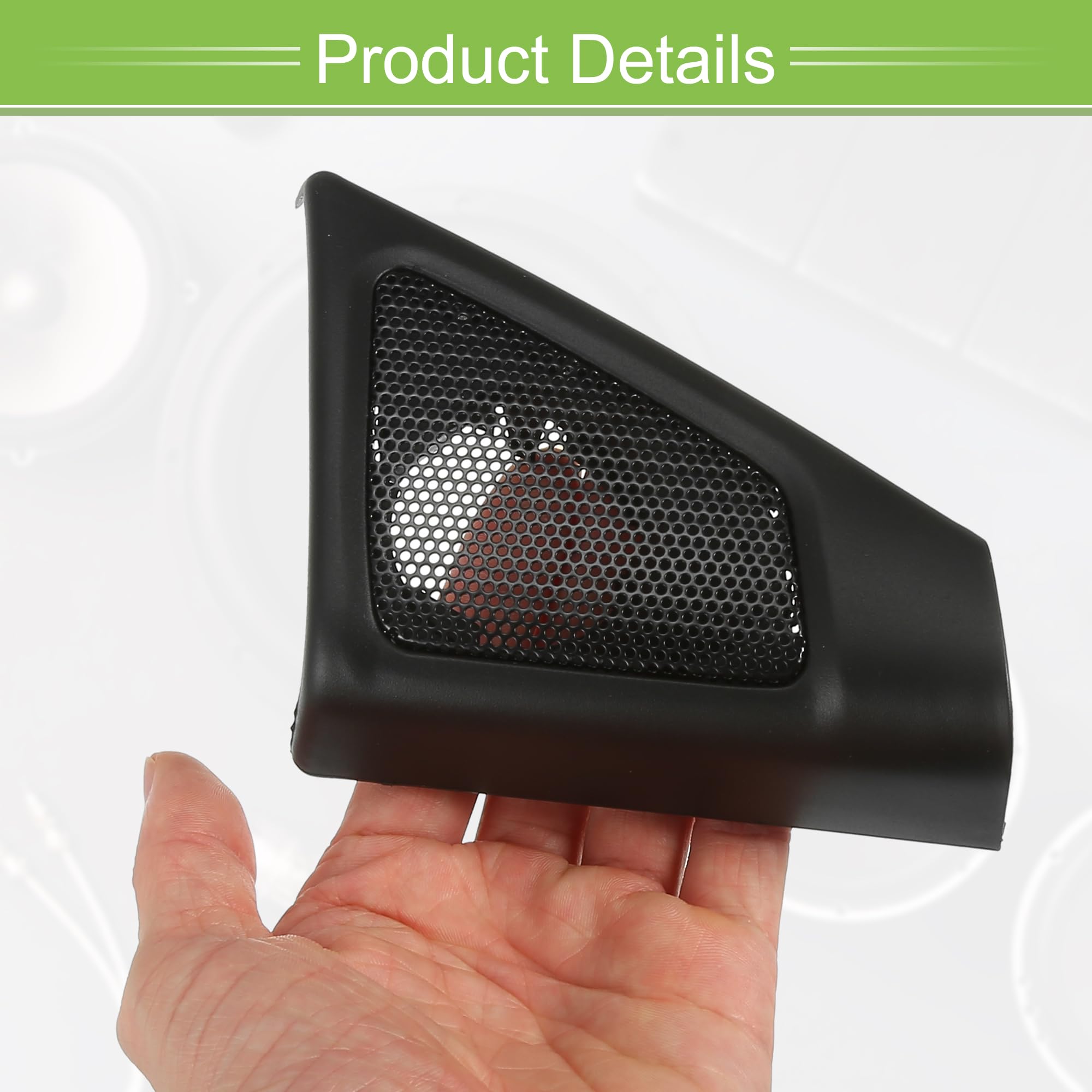 QUARKZMAN Cubierta De Altavoz De Puerta Delantera Interior Para Ventana Y Pilar A Para Bmw Serie 5 2009-2016 Con Destornillador Abs Negro - Paquete De 2