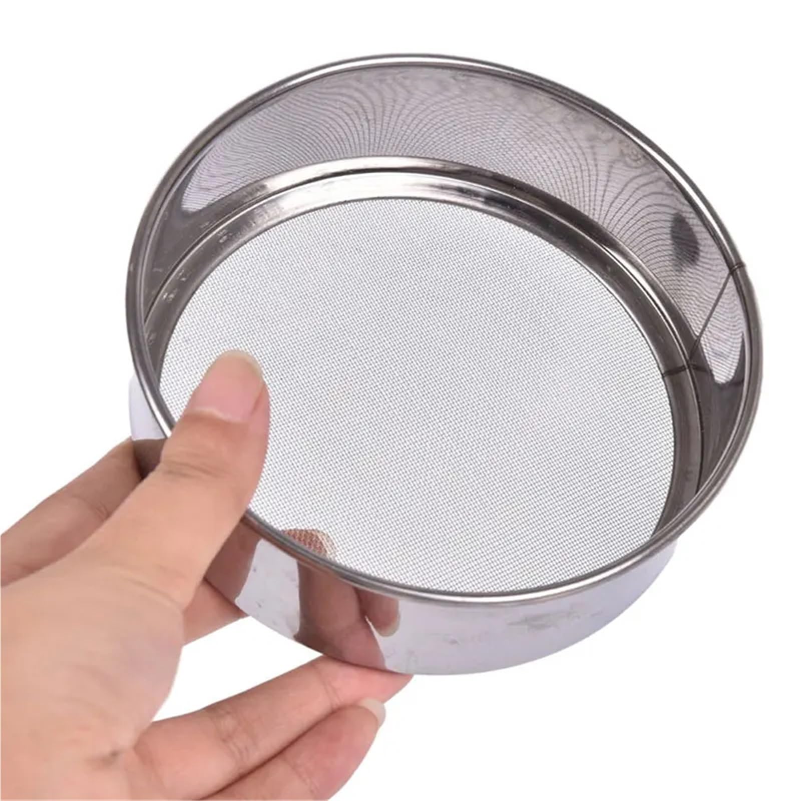 2 Set (4 pezzi) Setaccio for farina da cucina for rotondo in acciaio inossidabile for per Farina