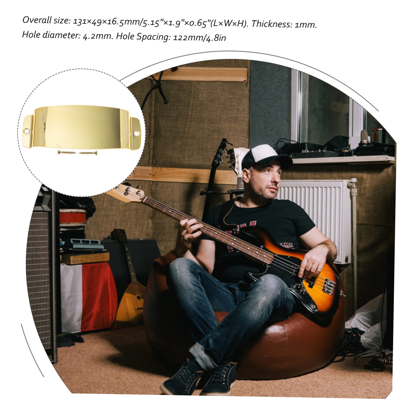 FUNOMOCYA Bass Bridge Protection Cover Bass Bridge Protector Protect Your Instrument