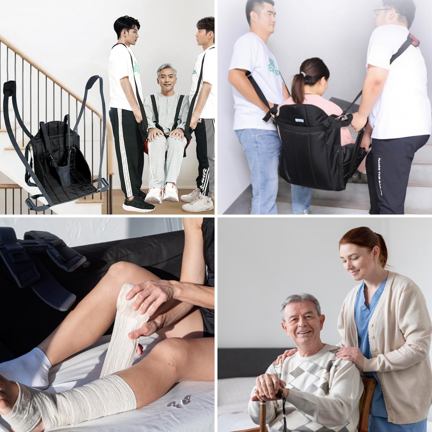 Mobility - Correa de transferencia para silla de ruedas, ayuda de elevación para personas mayores, correa de hombro para todo el cuerpo, ayuda de pie (M)