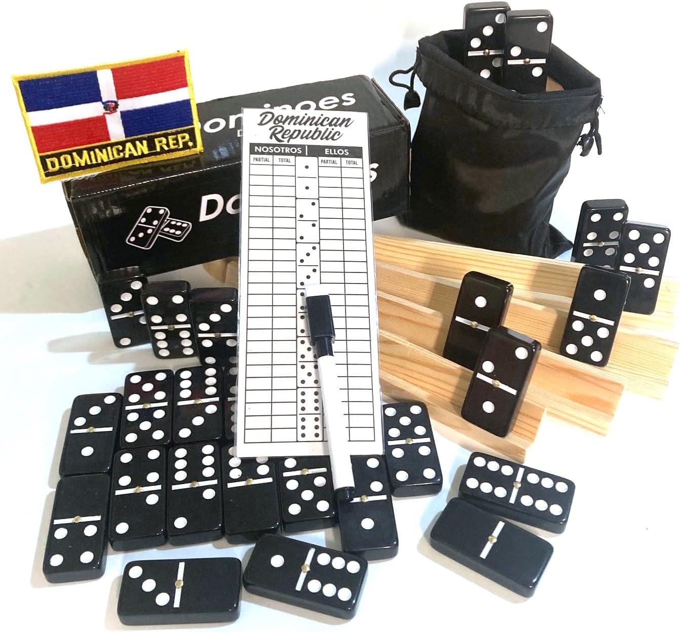 Juego De Dominó Doble 9 En Lata De Almacenamiento Con 55 Fichas De Colores Para 2 A 6 Jugadores, Spin Master