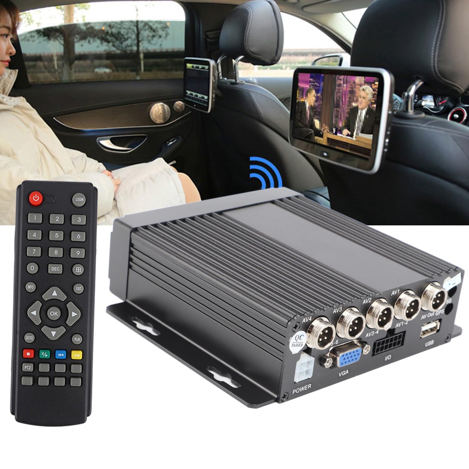 TOPINCN Enregistreur de Conduite 4CH DVR Mobile avec Entrée HD et