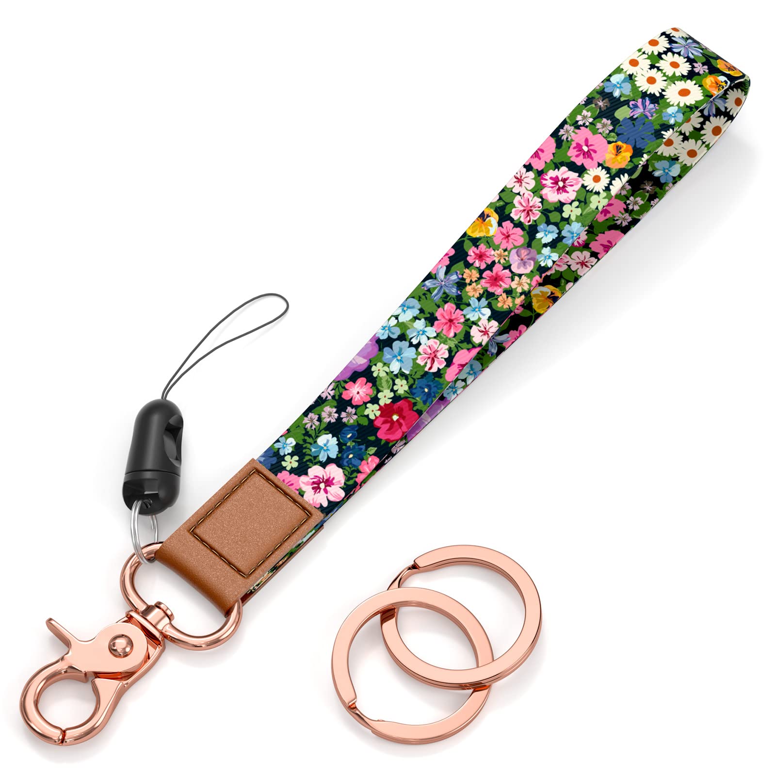 Rimilak Wristlet Keychain, Wrist Lanyard Key Chain for Women Men Car Keys ID Badges Card Wallet Phone Camera