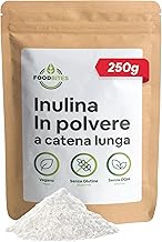 Long Chain Inulin Powder 250 g – Prebiotic Fibre to Reduce Caloric Intake of Foods – 100% Purity Chicory Inulin – Prebiotic Plant Fibre from Chicory Roots