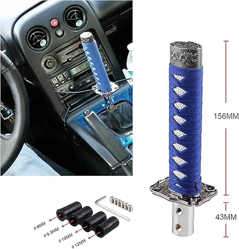 Miniatura 5 de RYANSTAR - Pomo de palanca de cambios de espada Katana Samural, palanca de cambios universal, compatible con automóviles manuales, la mayoría de los