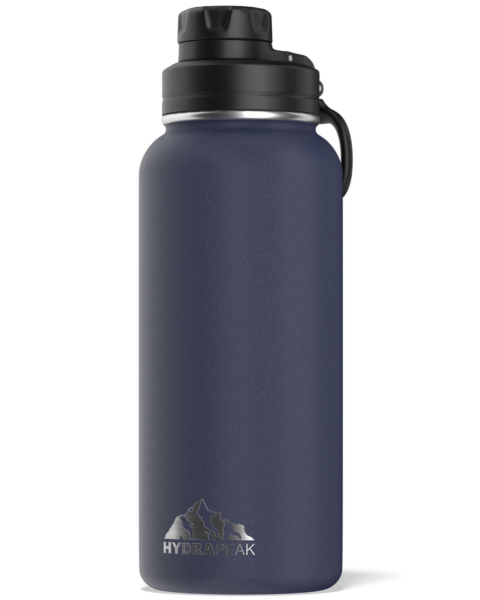 HydrapeakStainless Steel Vacuum Insulated Water Bottle, BPA Free Leak Proof Wide Mouth, Double Walled, Flask with Handle Lid.