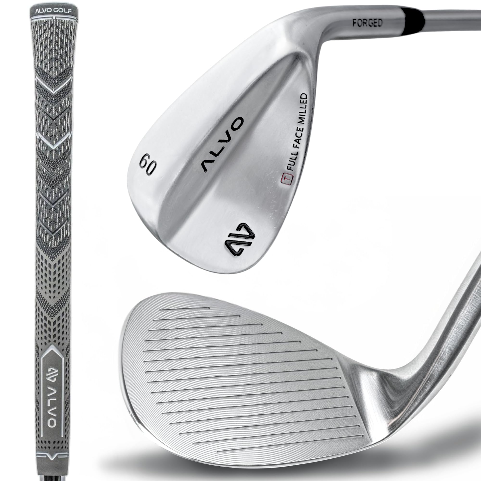 Premium Full Face Golf Wedges, Golf Wedge Set, 3 Wedges 52/56/60 Degree,Lob,Gap,Sand Golf Club for Men, Premium Grip, Right Hand