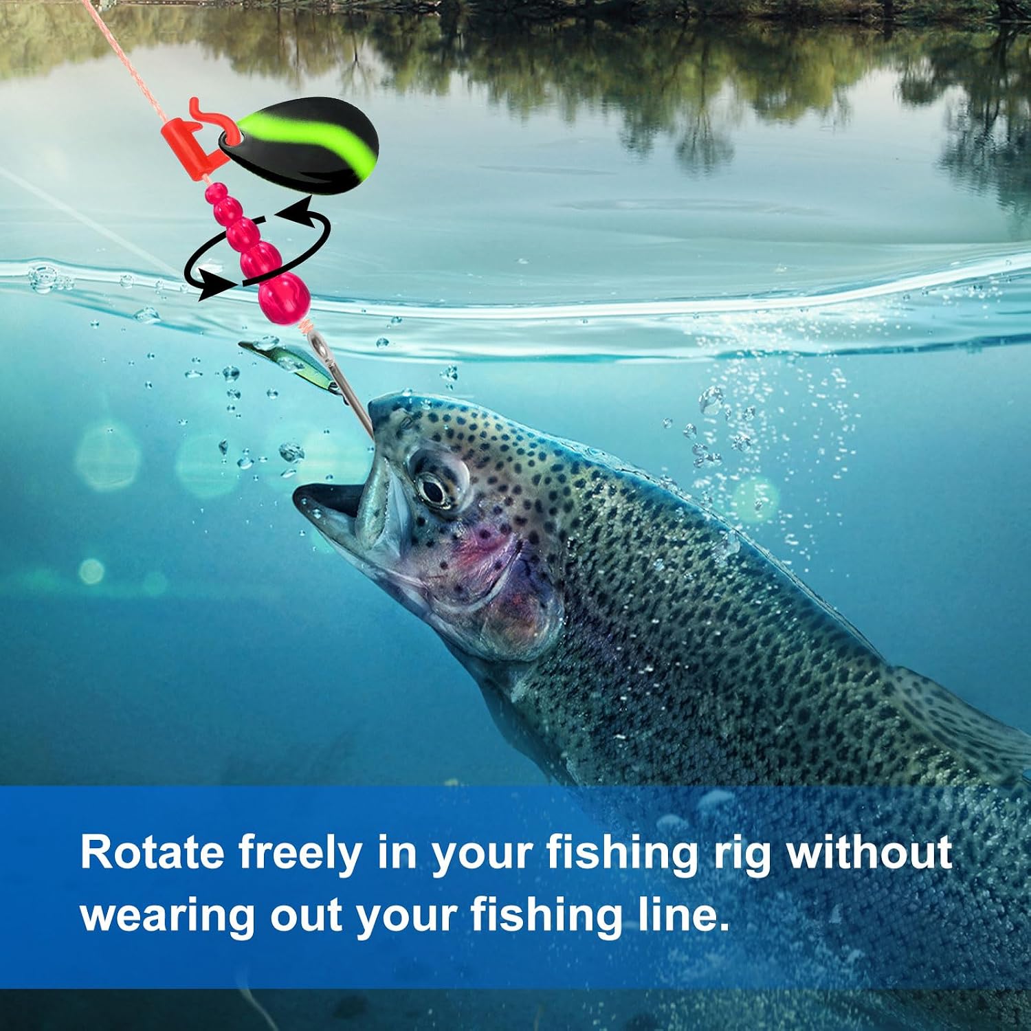 PATIKIL Stacked Fishing Beads, Plastic Fishing Bead Trout Beads Tackle Trout Walleye Spinner Rig Lure Making Supplies