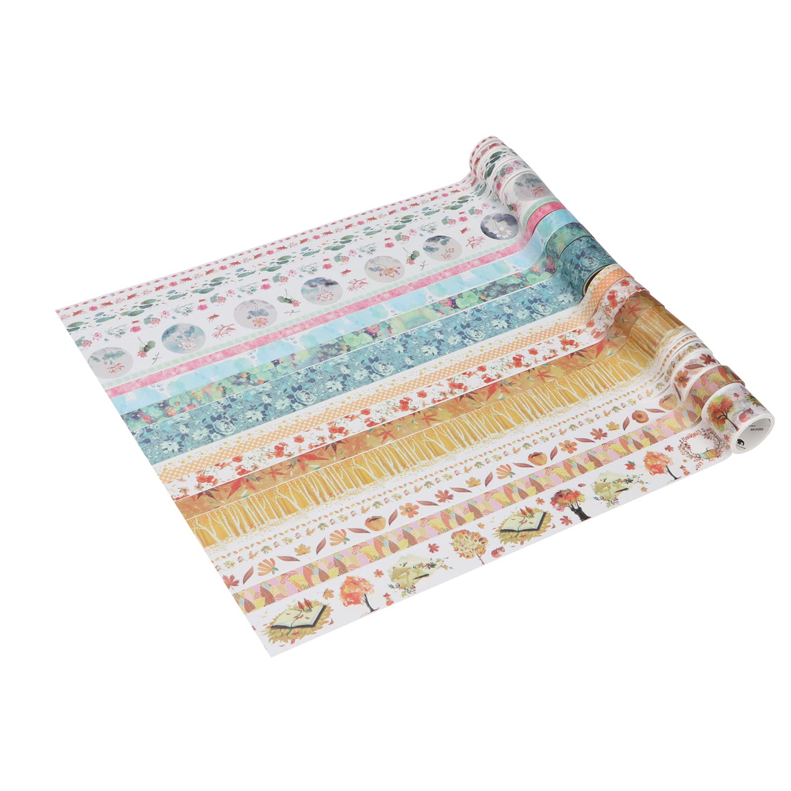 Celo Colores LGEGE 9 Rollos Washi Tape Set, 30/20/15/10 Mm De Ancho, Tema De Memoria Dulce, Cinta Adhesiva Japonesa (4 M) Para Decorar Tu álbum De Recortes Celo Decorativo