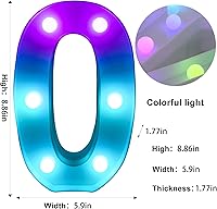 Vista 151 de Foaky LED Letter Lights Sign Marquee Light Up Letters Sign for Night Light Wedding/Birthday Party Battery Powered Christmas Lamp Home Bar