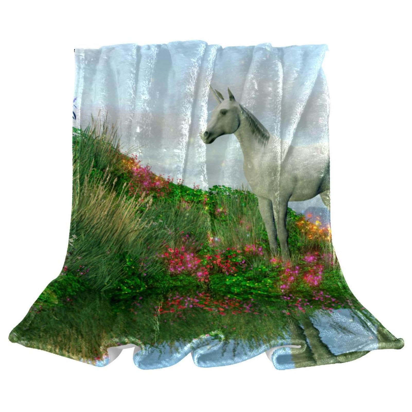 Couverture polaire licorne le cadeau parfait pour réchauffer les lits et canapés