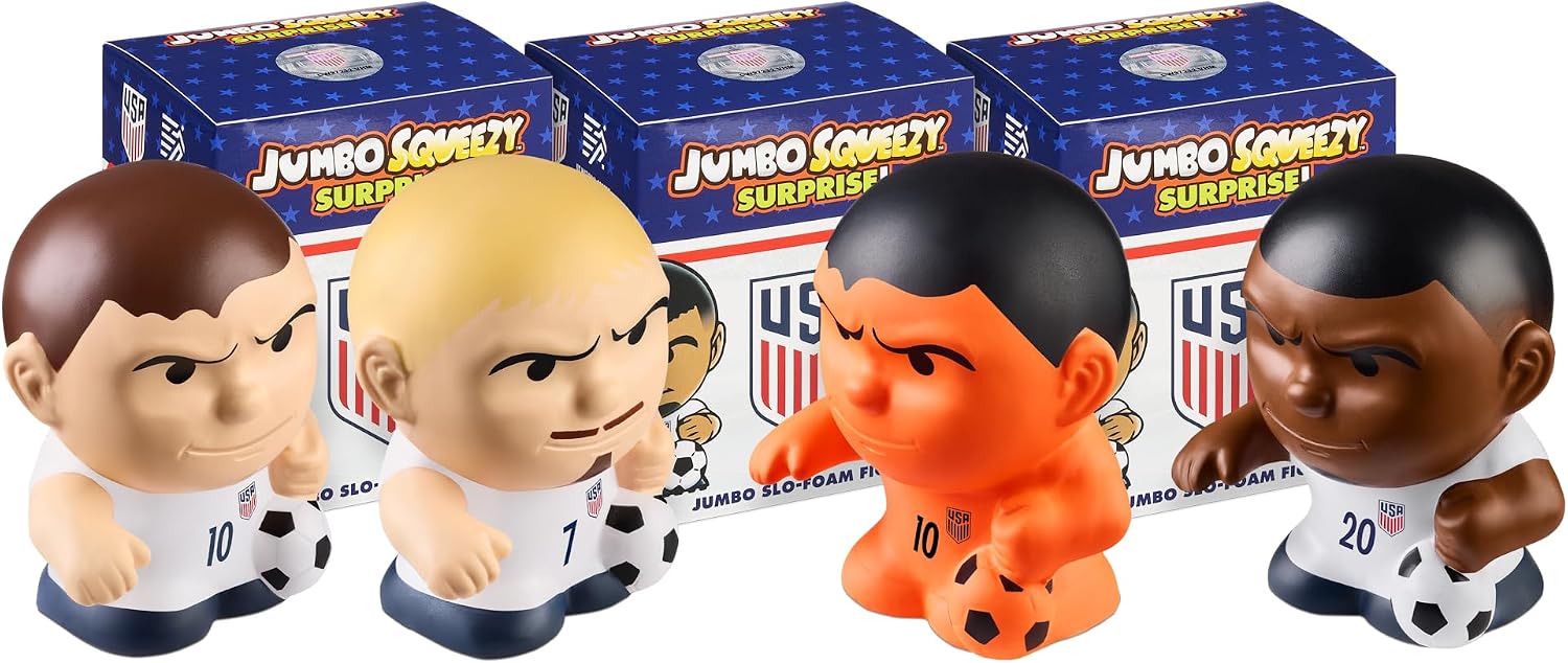 Party Animal Jumbo Team USA Soccer 2026 Figures, Team Colors, 4" Tall, 1 Blind Box (Random Figure)