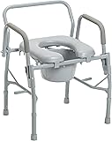 Drive Medical 11125PKSD-1 Commode Chair for Toilet...