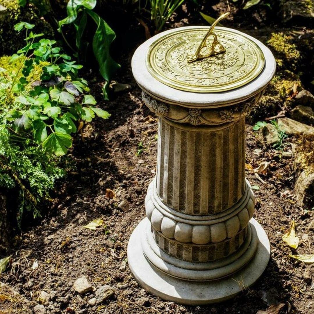 Victorian Style Medium Size Sundial On Highly Decorative Column from B&Q