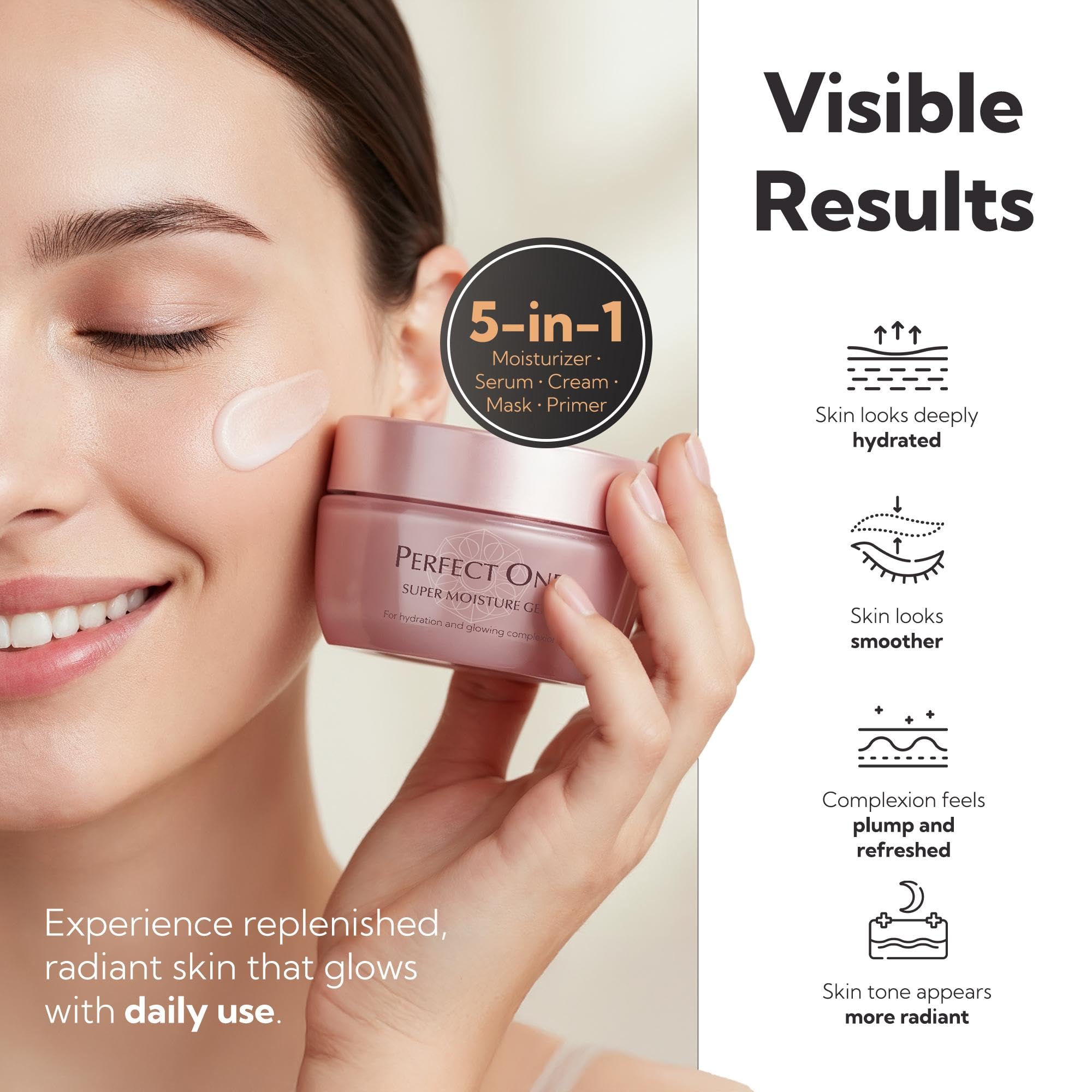 スキンラボBeautiful Skin Moist Care Gel Cream Amazon.com: PERFECT ONE All-in-One Face Moisturizer, Ultra