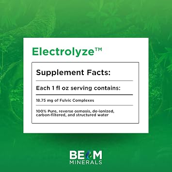 BEAM Minerals Electrolyze | Liquid Electrolyte Replenishment | All the Electrolytes, Without All the Salt | 32 fl Oz
