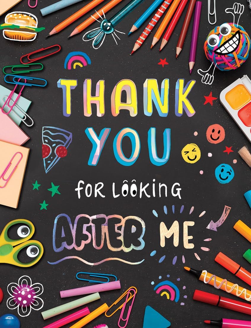 Piccadilly Greetings Thank You for looking after me Teacher Card - 8 x 6 inches