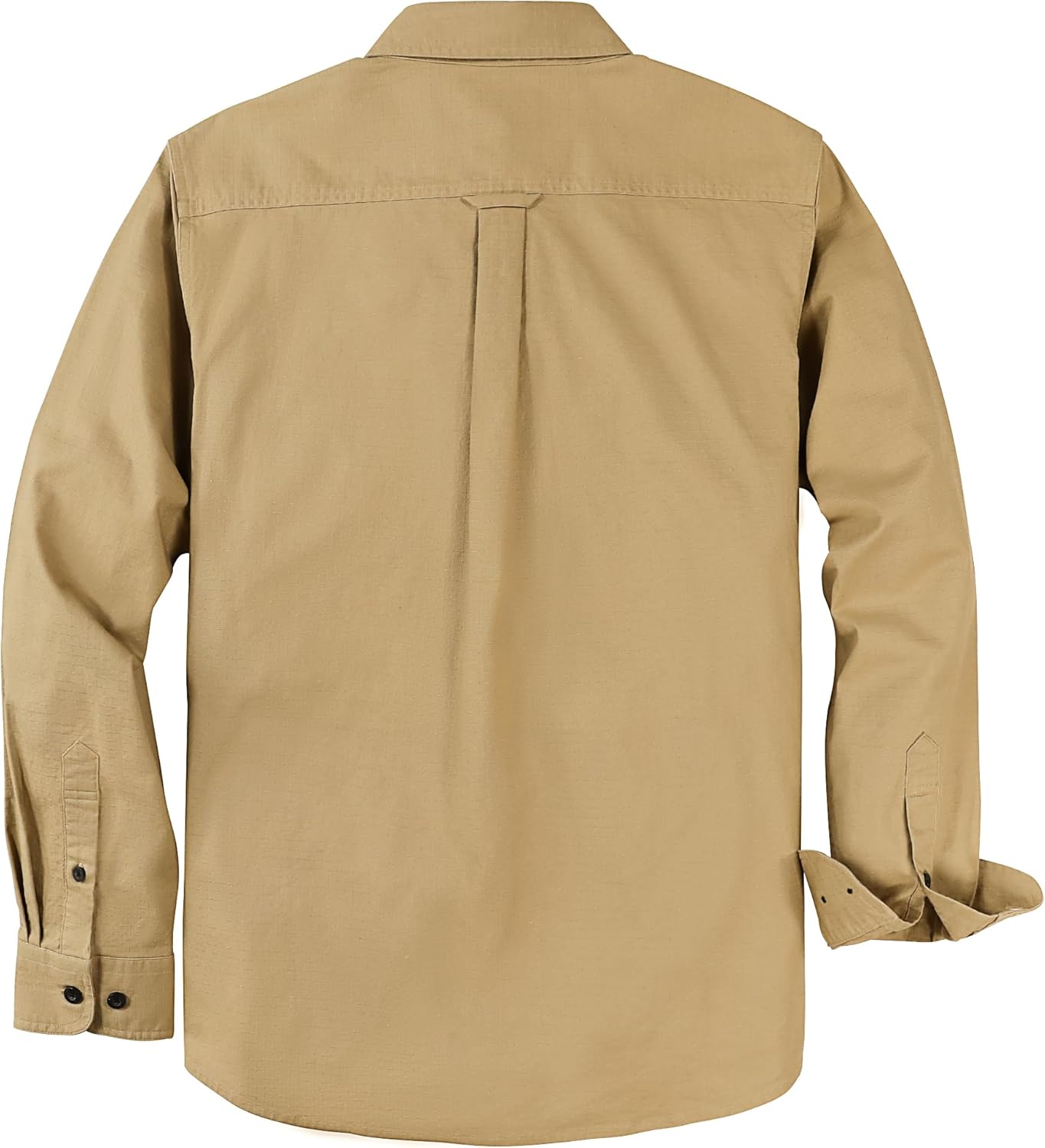 Dubinik® Mens Button Up Shirts Long Sleeve Casual Button Down Shirt Men Vintage 2 Pocket Sturdy Stretch - Image 2