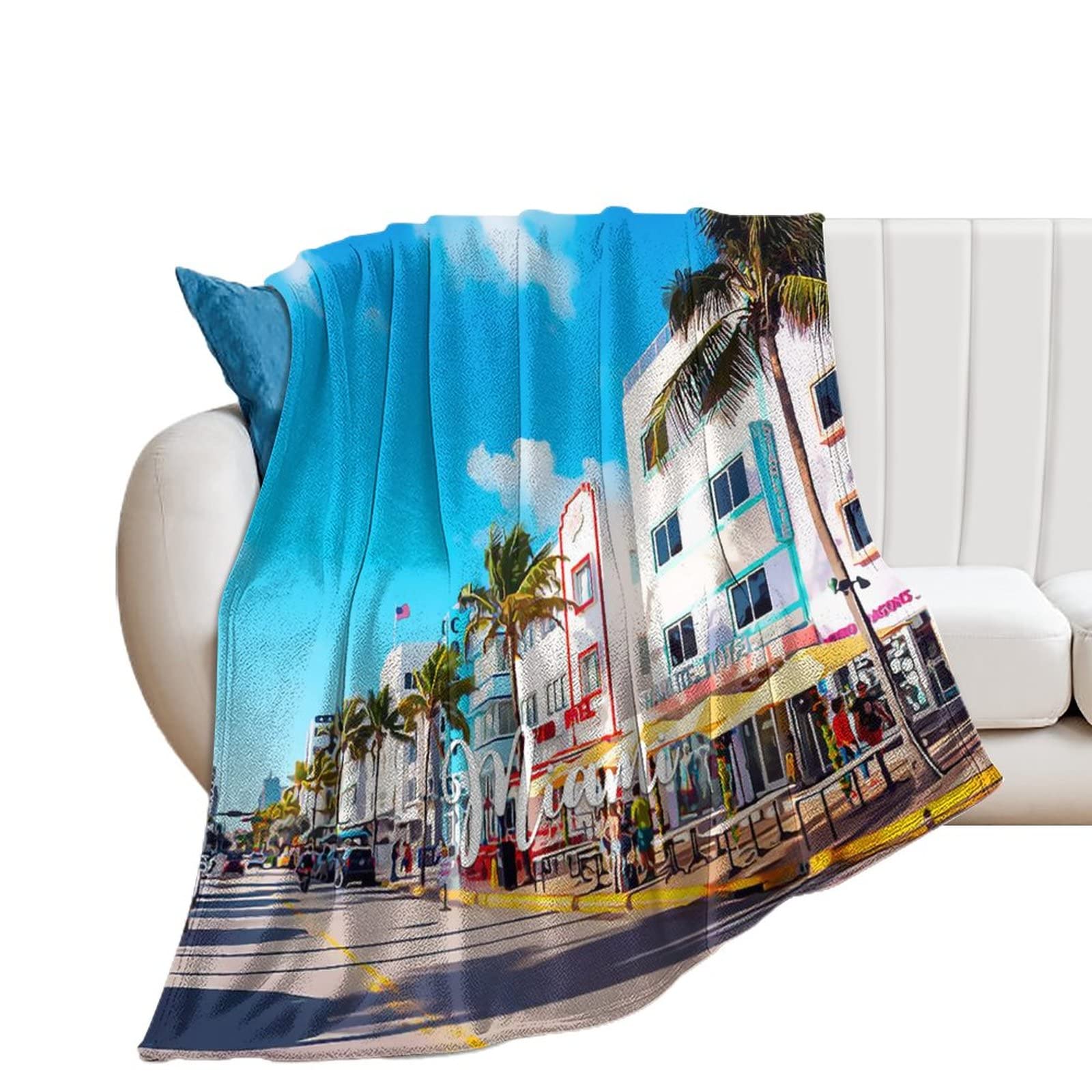Couvertures en flanelle Miami plaid léger de camping contre les nuits fraîches