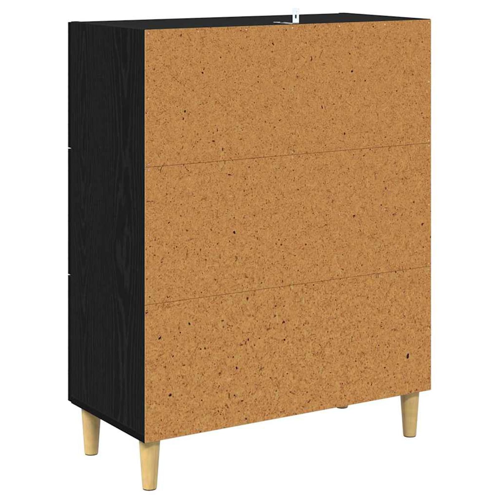 Gecheer Credenza con cassetto e Ante in Vetro, 69,5 x 34 x 90 cm, in Legno ingegnerizzato e Ferro, Stile Rustico per Sala da Pranzo e Soggiorno