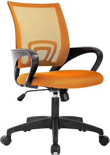 Miniatura 8 de Silla giratoria ergonómica de malla para oficina en casa, moderna silla de escritorio ejecutiva con reposabrazos, soporte lumbar, altura ajustable,
