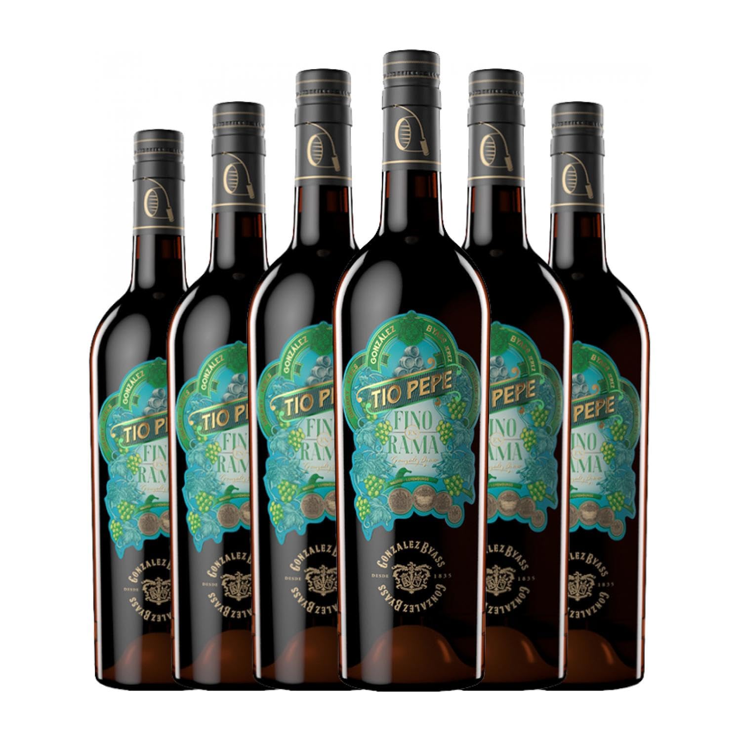 González Byass Tío Pepe en Rama Palomino Fino Jerez-Xérès-Sherry Media Botella 37 cl Vino generoso (Caja de 6 Media Botella de 37 cl)