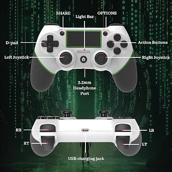 LZXWAWA Wireless Controller for Ps4 Controller Ps4/Slim/Pro/Windows PC