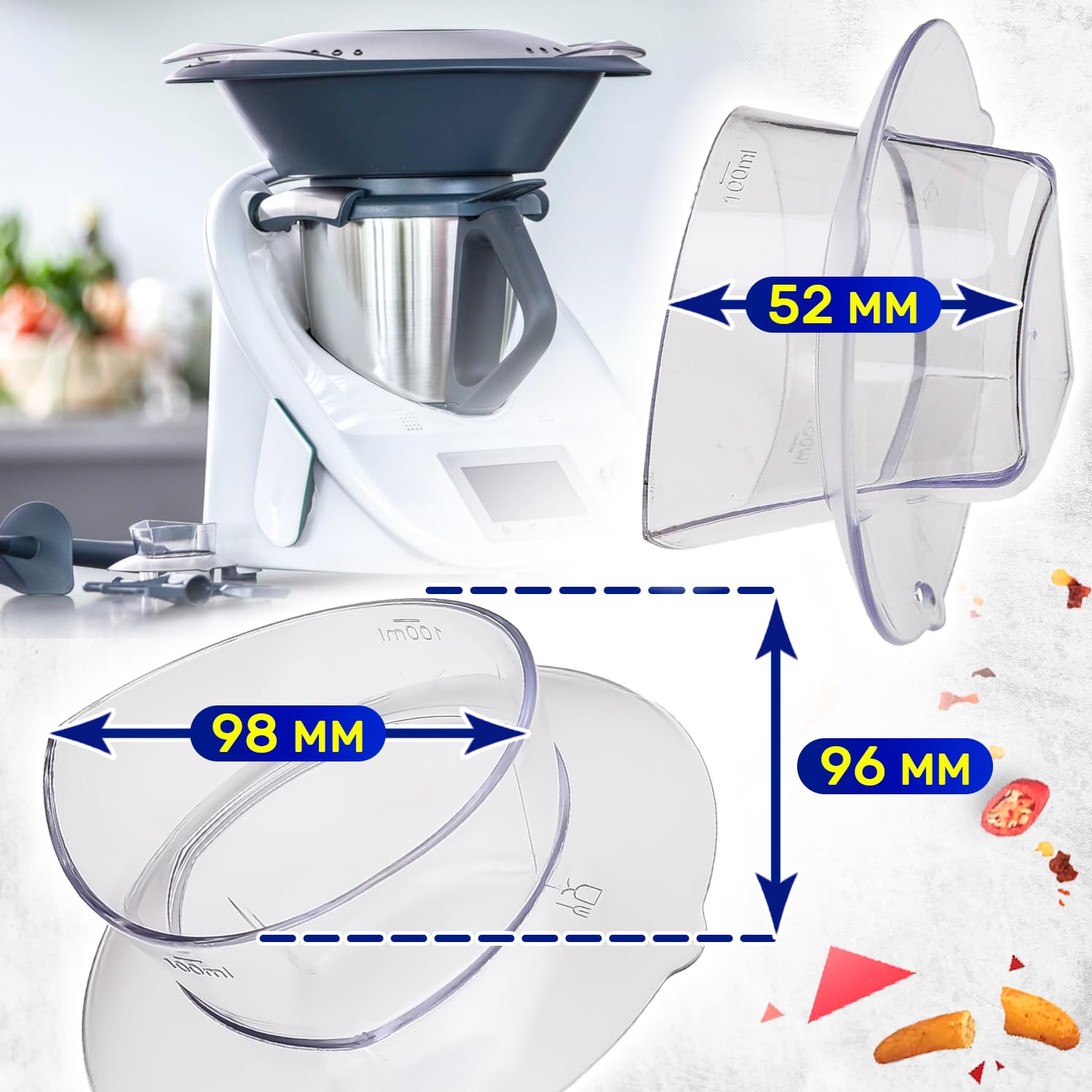 Miarka do Robota Kuchennego - dla Vorwerk Thermomix TM5 - Gwarancja 10 Lat - MONTERAL
