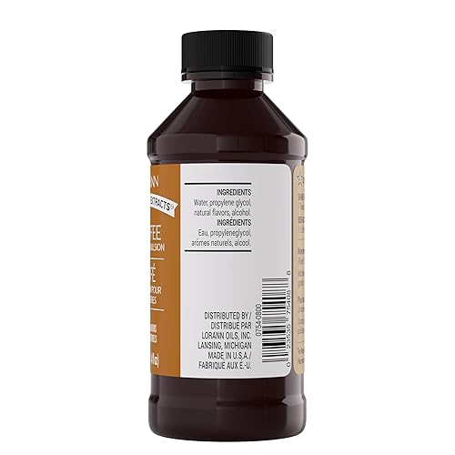 Vista 247 de LorAnn. Emulsión de plátano para panadería, botella de 4 onzas.