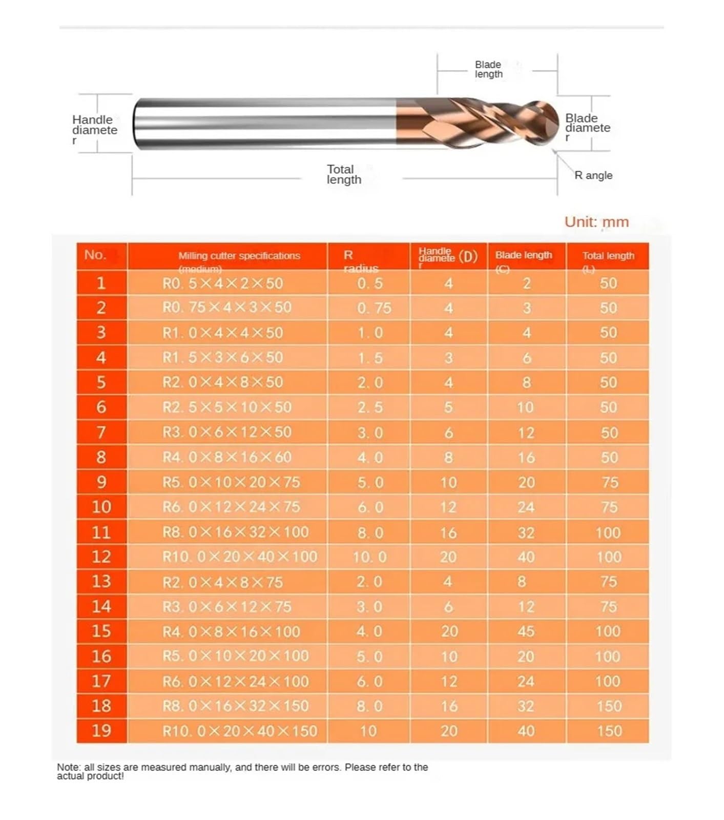 Frez trzpieniowy CNC z węglików spiekanych HRC55 2F ze stopu aluminium | Frez trzpieniowy z czołem kulistym HRC55 z węglika wolframu, pokryty 2 ostrzami(R3.0x6Dx50L)