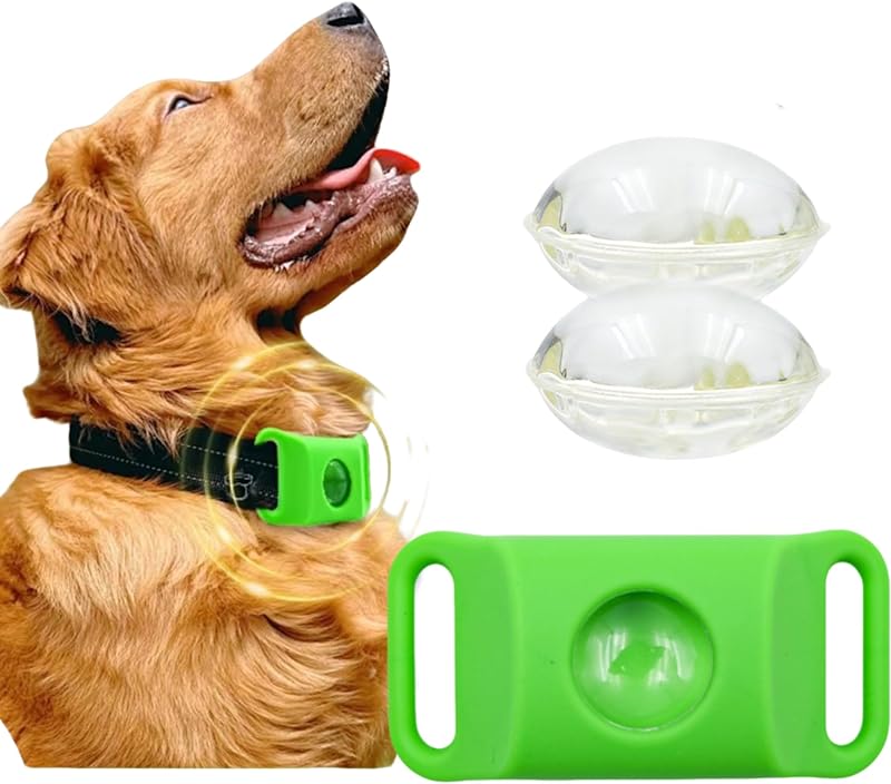 FurSure Pendant for Dogs, Adjustable Collar Tag for Small Medium Large Breeds, Water-Resistant Odorless Wellness Pendant (Green)