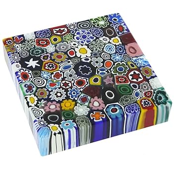 Murano Glass ムラーノガラス ペーパーウエイト ミルフィオリ ミルフィオリ ガラス ペーパーウェイト ムラノ - メルカリ