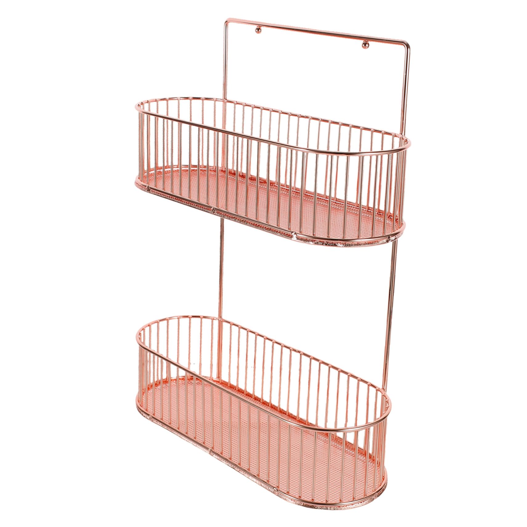 CHILDWEET Wandmontiertes Gewürzregal aus Eisen ohne Bohren Hängeregal Küchenorganizer für Bad Balkon und Schlafzimmer