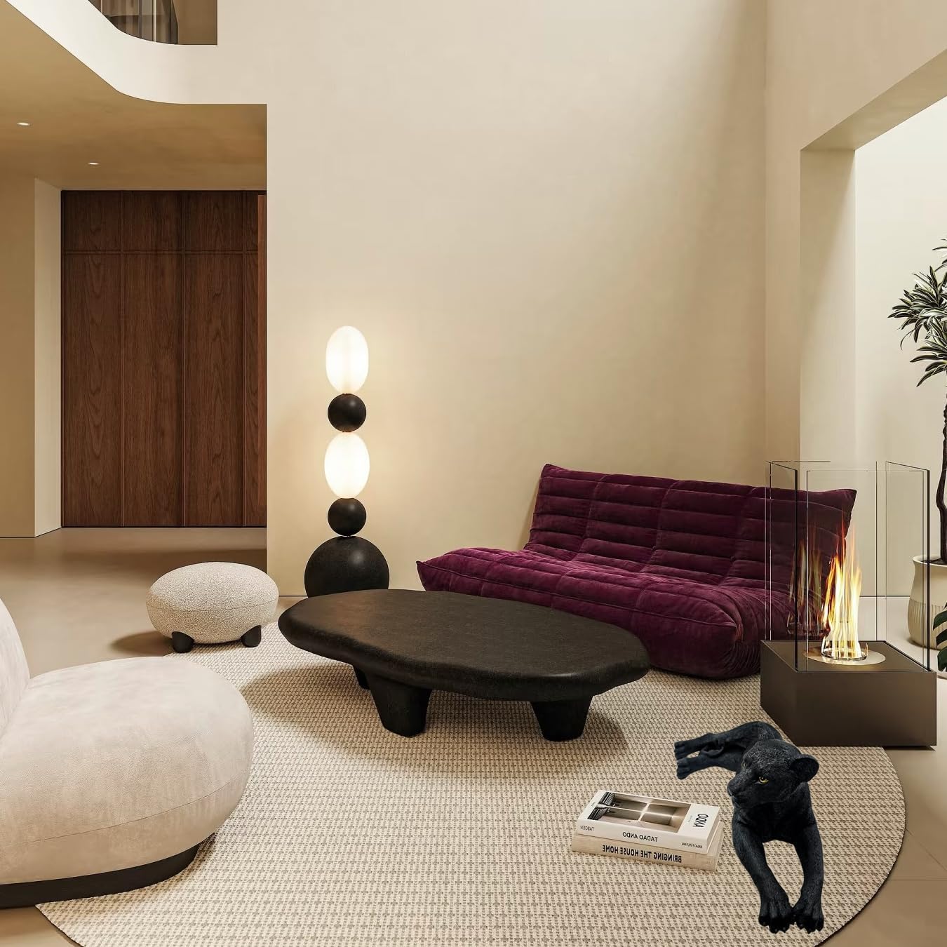 Hand-painted Resin Leopard Statue, Realistic Polystone Leopard Decorative Sculpture – Large Animal Décor Statue for Home Office, Desk, Floor, Garden & Gifts, Accent Figurine 20” x 9.5” x 7.5” (Black) - Image 7