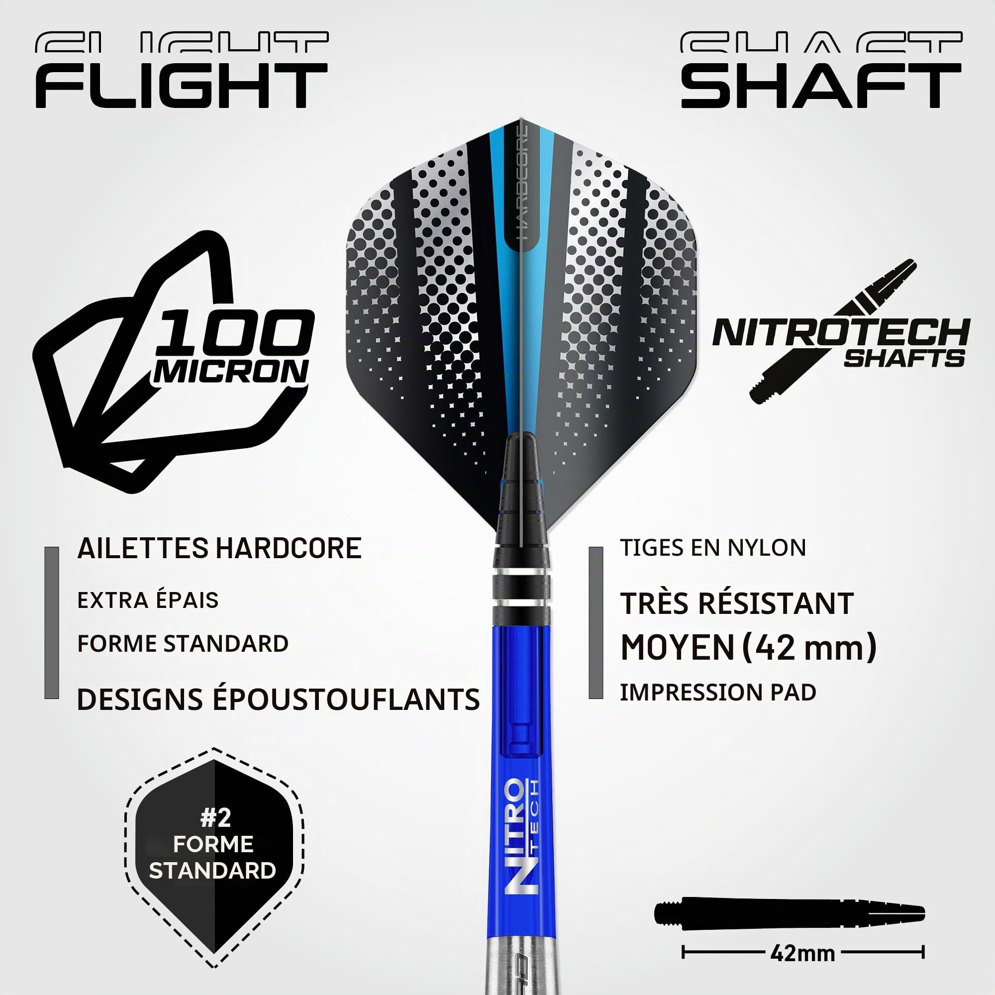 RED DRAGON Darts | Série Razor Edge | Set de Fléchettes en Tungstène à 85% | 20g-33g | Set de Fléchettes Pointe Acier | Original, Black, Spectron, Extreme | Ailettes de Fléchette | 20g-33g