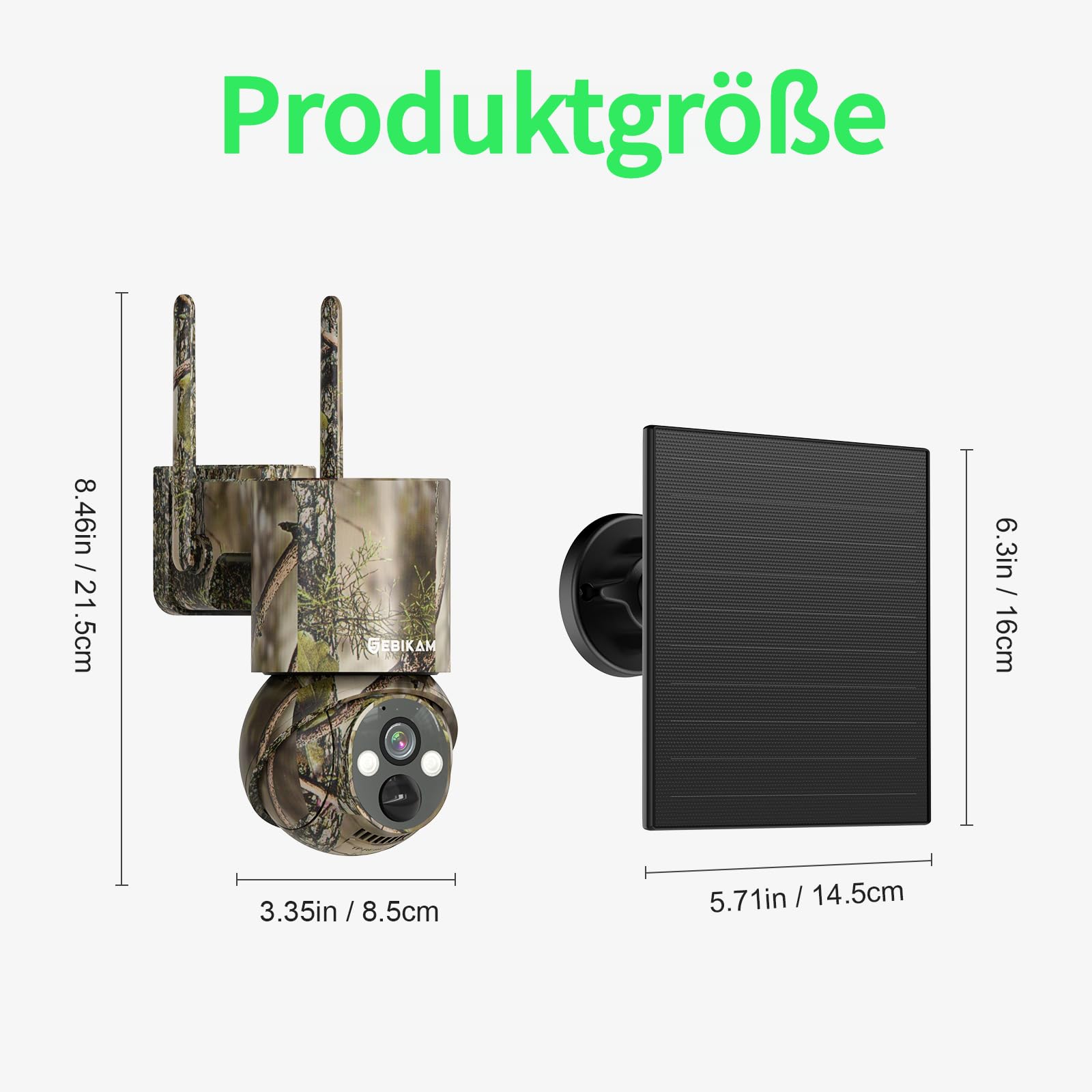 4G LTE Wildkamera mit SIM Karte Solar