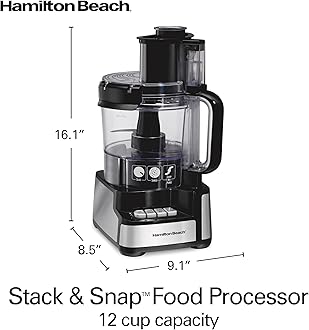 Hamilton Beach 70725A Food Processor and Vegetable Chopper - Black