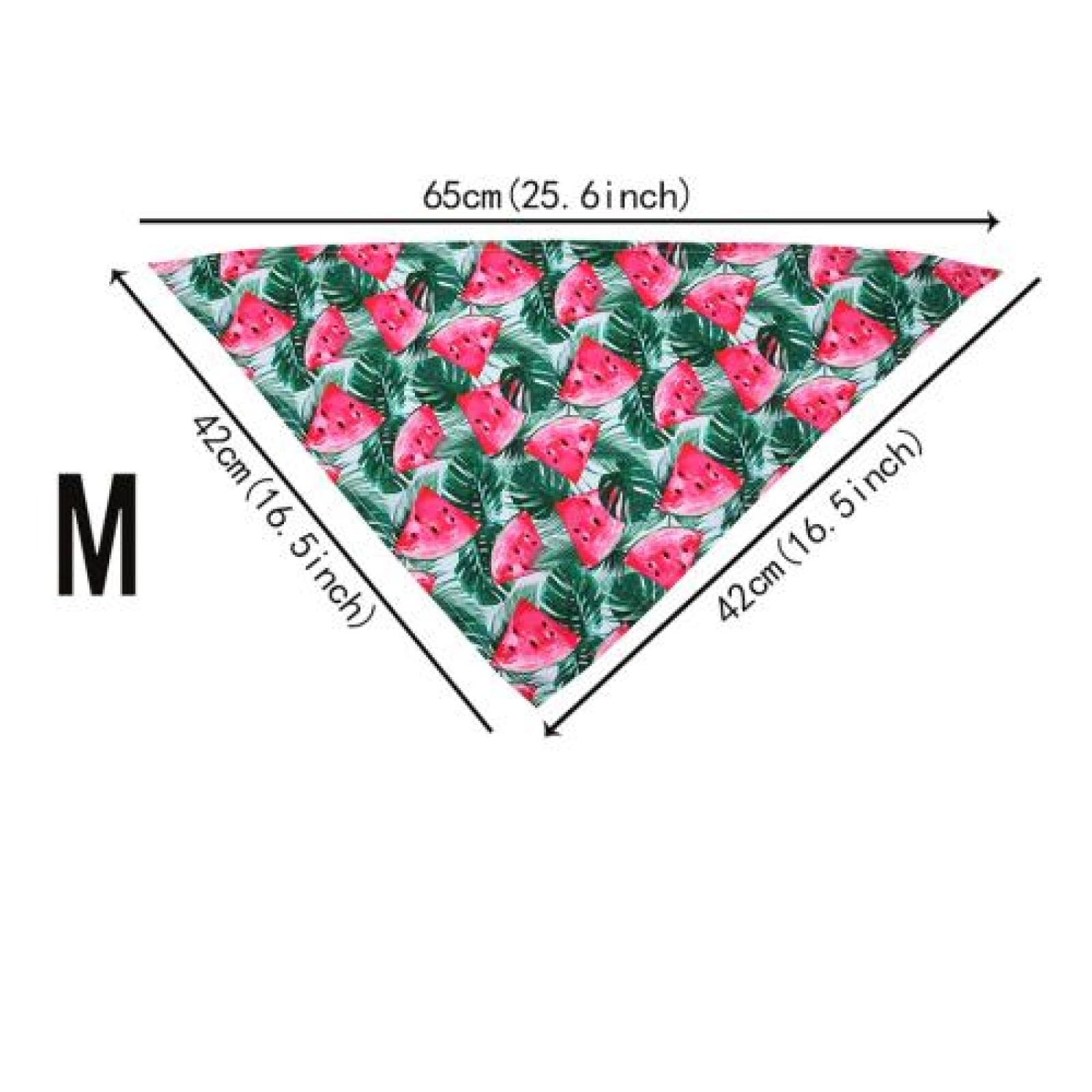 Bandanas pour chiens, bandanas en polyester pour petits chiens, chats, chiots, 50 pièces, 42 x 42 x 65 cm