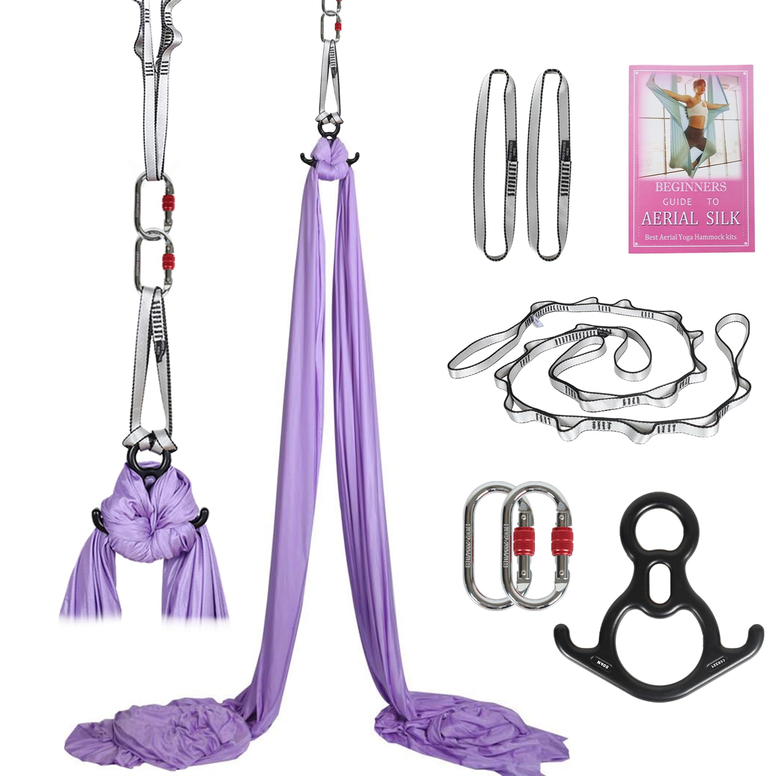 Wizbrio Aerial Silks Kit (Lavender)