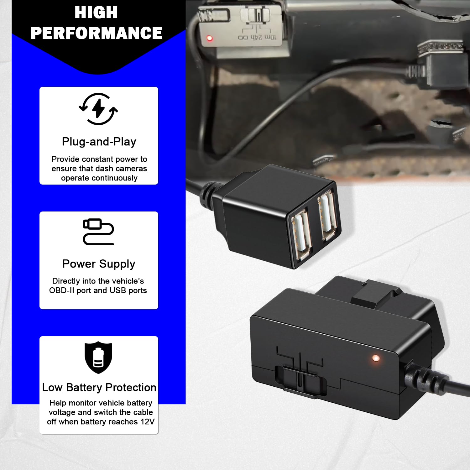 CellePhone Kfz-Ladekabel 2,4A Für Garmin Geräte - 1,1m Für 12V/24V Anschlüsse