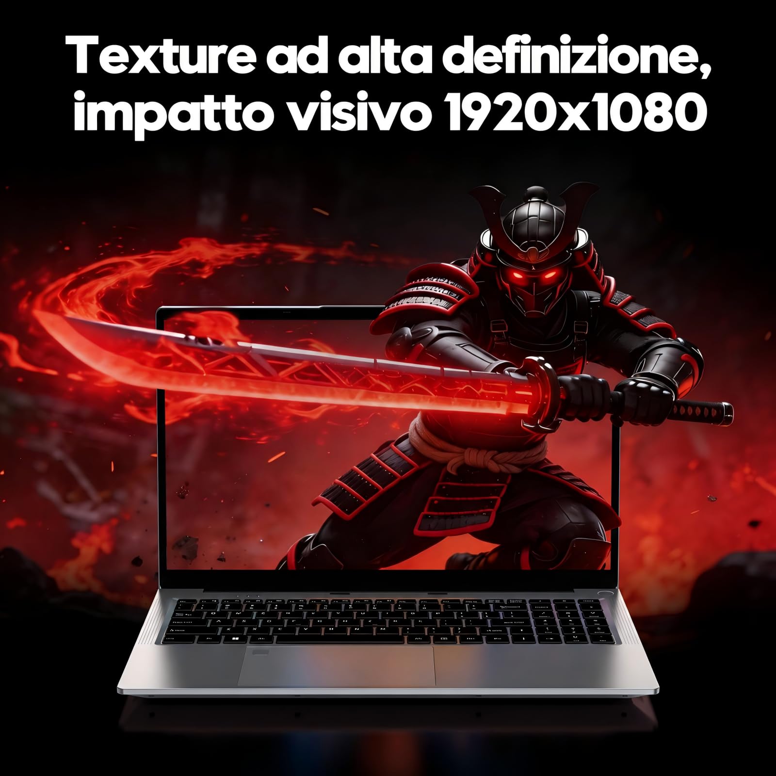 PC Portatile Gaming 15,6" R7 6800H, 32GB RAM, 1TB SSD, FHD, Win 11
