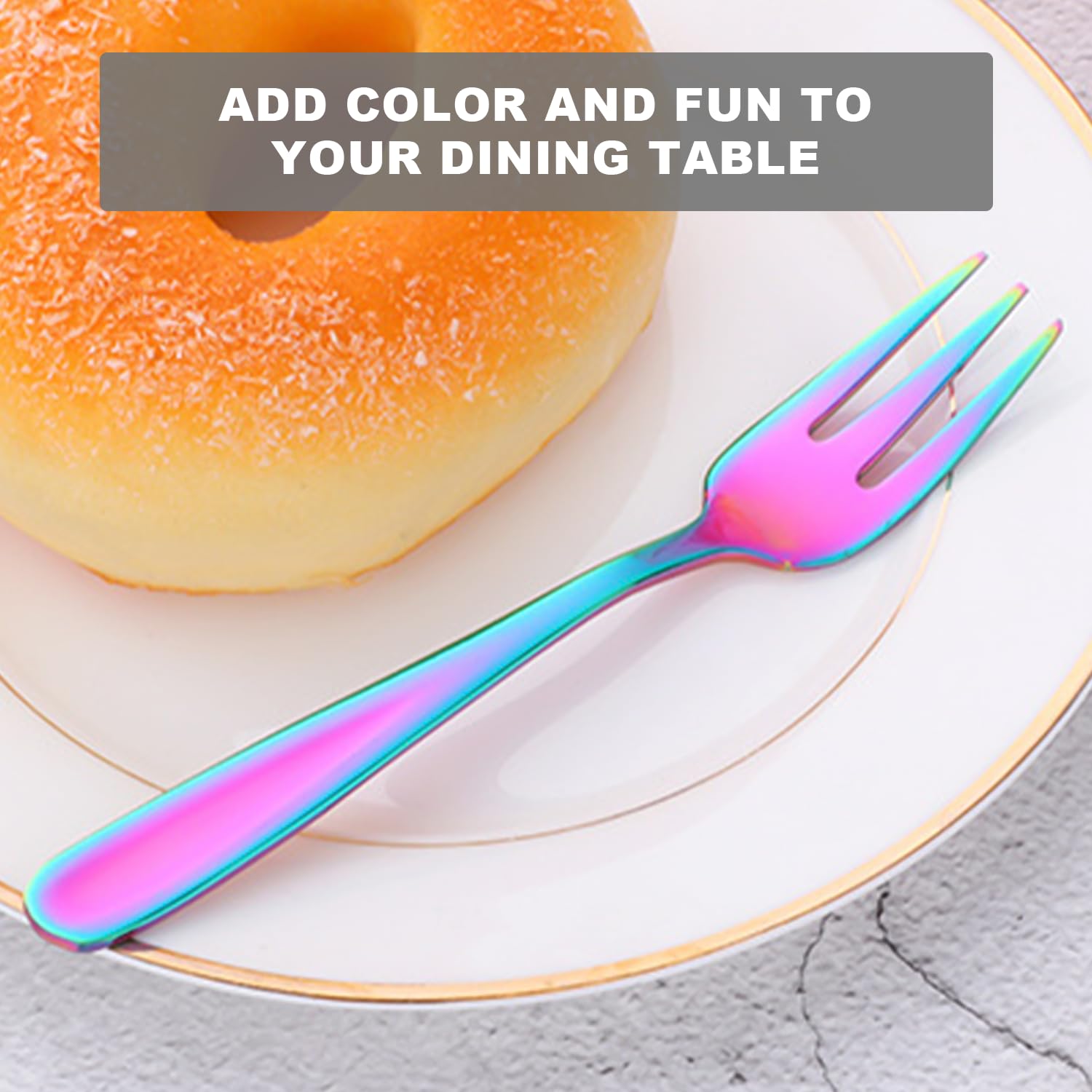 Juego De 8 Tenedores De Cóctel Multicolor - Ideales Para Aperitivos, Frutas Y Fiestas