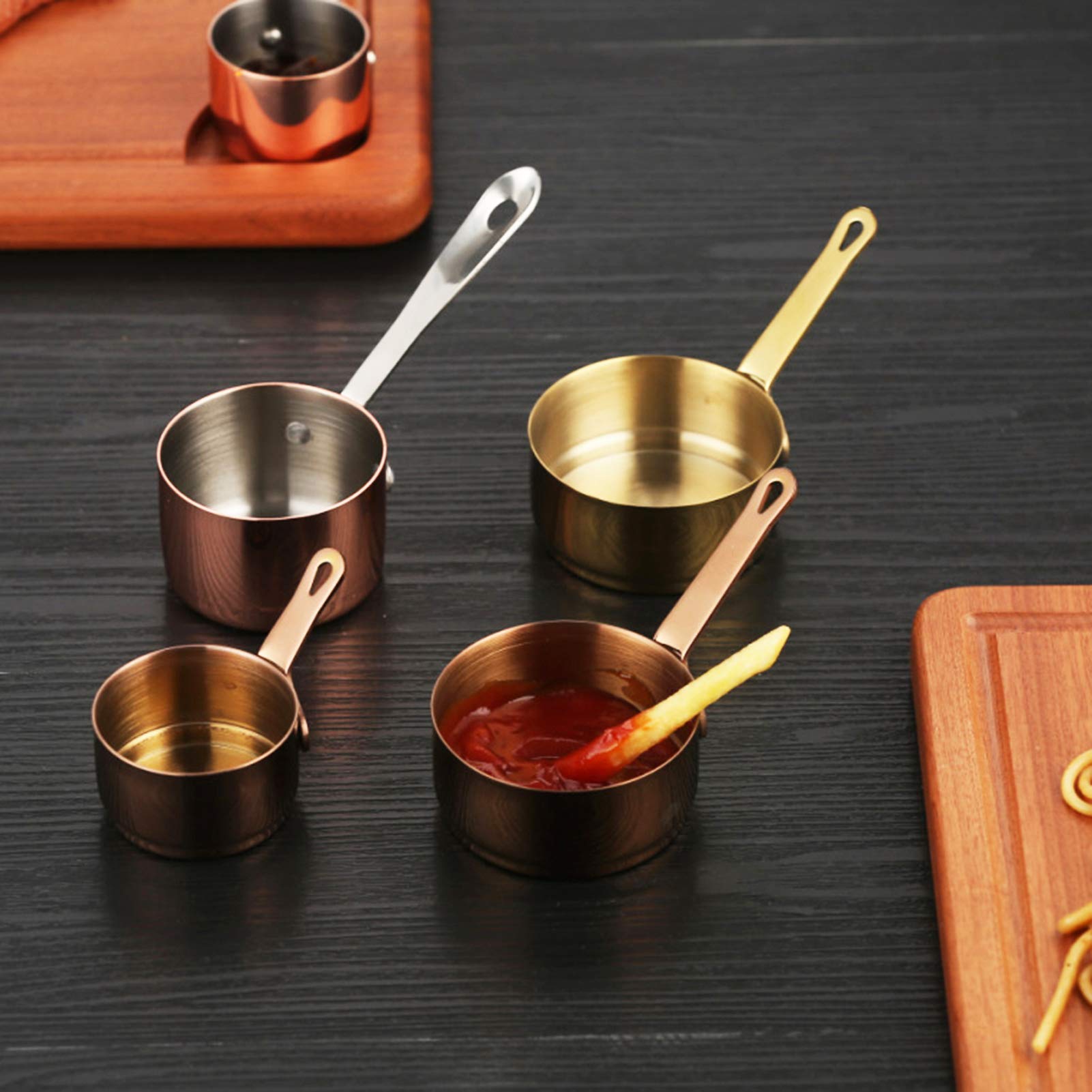 Casserole à Lait Inox 260 Ml - Poignée Ergonomique Pour Café, Chocolat, Beurre - Anti-adhésive