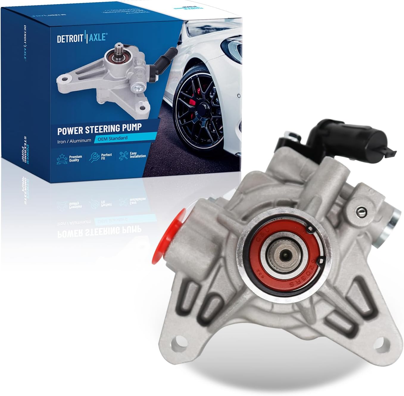 Detroit Axle - Front Steering Pump for Honda Accord CR-V Element Acura RDX | RSX TSX, Power Steering Pump Replacement 96-5419